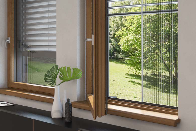 System GS Perfect mit integriertem Sonnenschutz und Insektenschutz